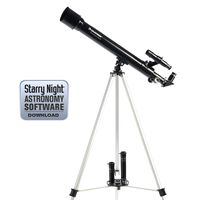 Celestron - PowerSeeker 50AZ Telescope - Manual Alt-Azimuth Telescope for Beginners - Compact and Portable - BONUS Astronomy Software Package - 50mm Aperture