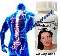 Pastillas De Colageno Hidrolizado Con Vitamina C - 60 Capsulas Hydrolized Collagen with Vitamin C