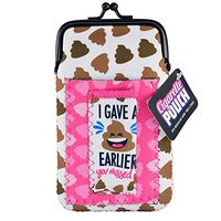 Neoprene Soft Cigarette and Lighter Case with Snap Clasp Closure - Poop