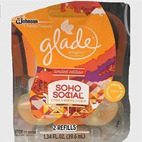 Glade Plugins Scented Oil Air Freshener, Refill, Soho Social, 1.34 Fl Oz, 2 Ct