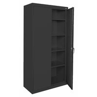 SANDUSKY LEE CA41362472-09 Classic Series Counter Height Cabinet with Adjustable Shelves, Steel, 72" Height, 36" Width, 24" Length, Black