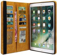 Jennyfly Case for 2019 iPad Mini 5,PU Leather Auto Sleep/Wake Full Body Protective Ultra Slim Lightweight Stand Smart Case with Pen Holder and Card Slots for 2019 7.9 inch iPad Mini 5 - Yellow