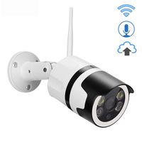 WiFi Outdoor Bullet Camera,ASZHONGA Cloud IP Wireless Security Camera 1080P Video Security Camera System Dual Light (IR LED Light + White LED Light)