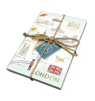 London Paris & New York Destination Themed 3 Pack Lined Paged Novelty Journals 8.5" x 5.75"