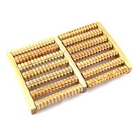 WE&ZHE Wooden seven rows of foot massage massage foot roller-Relieve Plantar Fasciitis, Heel, Foot Arch Pain - Stress Relief - Reflexology Tool - Perfect Gift