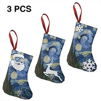 Christmas Stockings Gift Bag Vincent Van Gogh Art Oil Painting Starry Night Fantastic for Funny Xmas Party