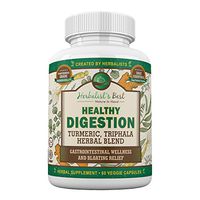 Healthy Digestion Restores Gut Health I Turmeric Triphala Yellow Dock Aid Colon Cleanse Liver Detox Arthritis Bloating Gas I Probiotic Alternative I Boost GI Tract Wellness by Herbalist's Best (1)