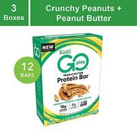 Kashi Go Protein Bars - Crunchy Peanut Butter | Vegan | Non-Gmo, 21 Oz (Pack Of 3 – 4ct Boxes), 12 Bars