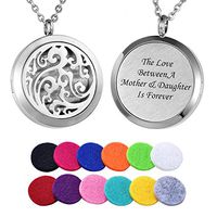 HooAMI Essential Oil Diffuser Necklace Aromatherapy Jewelry Cloud Pendant - The Love Between,A Mother & Daughter is Forever