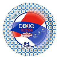 Dixie Ultra Heavy Duty Disposable Appetizer and Dessert Paper Plates, Small Plate 6 7/8" (94 ct) (Pack of 1)