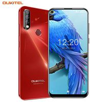 Unlocked Phone, C17 Pro Smartphone, 6.35 inch Full Screen Display, Triple Rear Camera, Dual 4G LTE, 4GB RAM + 64GB ROM, Android 9.0 Phone, 3900 mAh, Fingerprint Facial Recognition (Red)