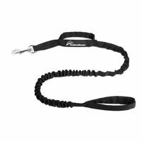 OutdoorMaster Bungee Dog Leash, Improved Dog Safety & Comfort (Black)