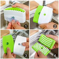 URMAGIC Cutlery Cleaner,Blade Brush Knife Cleaner Chopsticks and Fork Cleaning Brush,Flatware Silverware Scrubber With Suction Cup,For Inside The Sink Spoon Fork Chopsticks Knives Washing Brush