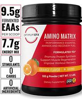 OPTIMUM EFX Amino Matrix, Performance Essential Aminos and Recovery Fuel, Intra Workout, Vegan, Informed Sport Certified, Zero Carbs, Zero Stimulants, Naturally Flavored (Orange)