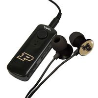 AudioSpice Purdue Boilermakers Bluetooth Receiver and Earbud Combo w/BudBag Storage Case