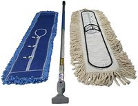 FlexSweep Unbreakable 36" Commercial Closed Loop Cotton Dust Mop | Includes Cushion Microfiber Dust Mop