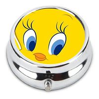 Tweety Bird Custom Fashion Pill Box Medicine Tablet Holder Organizer Case for Pocket or Purse