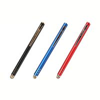3-Pack TruGlide Mesh Fiber Stylus with Microfiber Knit Tip for All Capacitive Touch Screen Tablets, iPad, and Smartphone (Black with Gold Clip, Blue with Silver Clip, Red with Silver Clip), Lynktec