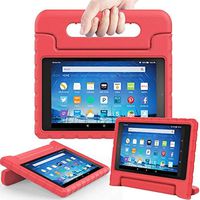 TIRIN All-New Fire HD 8 2018/2017 Case - Light Weight Shock Proof Handle Kid-Proof Cover Kids Case for All-New Fire HD 8 Tablet (7th and 8th Generation Tablet, 2017 and 2018 Release), Red