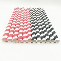 120 Count 7 3/4 Jumbo Paper Straws of Assorted Rainbow Colors (Diameter-10mm) for Wedding Birthday Party Events and Crafts