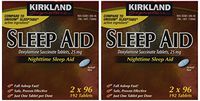 Kirkland Signature Sleep Aid Doxylamine Succinate 25 Mg, 384Count