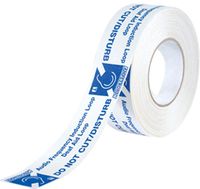 Listen Technologies PWT Adhesive Installation/Warning Tape 164 ft, White, Designed to Secure The Flat Insulated Copper Cable to The Floor and to Clearly Mark The Cable Installed in That Location