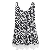 Women's Short Sleeve Loose Fit Flare Hem T Shirt Tunic Top(White,US 4)