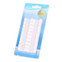 Transer Self-Adhesive Cable Clips Organizer Drop Wire Holder Cord Management 20pcs (White)