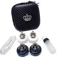 Fashion Contact Lens Case Set Eye Care Kit Holder Personality Gift #02