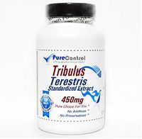 Tribulus Terestris Standardized Extract 450mg Saponins 40% // 90 Capsules // Pure // by PureControl Supplements