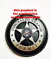 USMPC - U.S. Movie Prop Collection - TV Series Silver/Movie Prop pin Back on Holder w. Neck Chain - Second Amendment to The United States Constitution