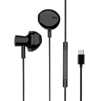 USB Type C Earbuds, SUKER Headphones with Microphone, Wired in-Ear Stereo Bass Earphones, Sports Headset for Google Pixel 3/2/XL, Huawei Mate 10/P20, Xiaomi, OnePlus 6T, LG G6/V20, iPad Pro (Black)