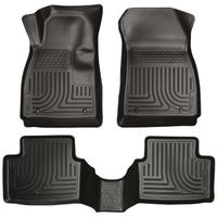 Husky Liners 98291 WeatherBeater Black Front and 2nd Seat Floor Liner by Husky Liners