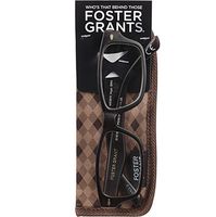 +2.50 E-Z Reader by Foster Grant Hugo Brown Reading Glasses