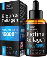 Premium Biotin & Collagen Hair Growth Drops - Potent US Made Hair Growth Product - Healthy Skin & Nails - Liquid Biotin & Collagen Supplement for Best Absorption - Perfect Hair Growth for Men & Women
