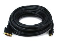 Monoprice 50ft 24AWG HDMI® to M1-D (P&D) Cable - Black