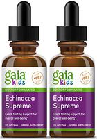 Gaia Herbs, GaiaKids Echinacea Supreme Herbal Drops, Immune Health, Rapid Immune Response Support, Physician Formulated, 1 Fluid Ounce, Pack of 2