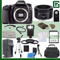 Canon EOS 80D DSLR Camera (Body Only) + Canon EF 50mm f/1.8 STM Lens Green's Camera Bundle 4