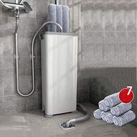 Spin mop Rotating Microfiber Floor squaeeze mop 360 mop Bucket Set Wooden Ceramic Tile Window Home Clean, 8