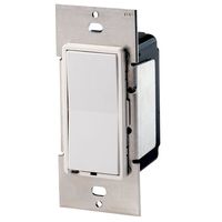 Leviton CN220-C Centura Switching Controller, Mounts In A Standard Single Gang Box, Includes White/Ivory Screwless Wallplate