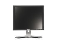 17" Dell 1708FPb DVI Rotating LCD Monitor w/USB Hub (Silver/Black) - Rotates to Portrait or Landscape View!