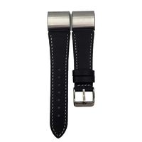 For Fitbit Charge 2,GBSELL Replacement Luxury Genuine Leather Band Strap Bracelet (Black)