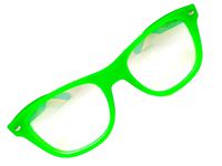 ASTROSHADEZ Diffraction 3D Rainbow Fireworks Prism Effect Glasses (Glow Green, Clear)