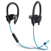 Wireless Headphones for iPhone X,True Wireless Earbuds with Mic,Sweat Resistant Truly Sports Earphones Rechargeable Battery Compatible iPhone 7/8/X/XS Sony Samsung Note 9 Phone,Blue