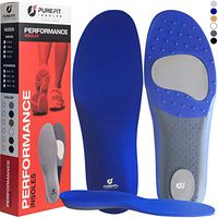 Plantar Fasciitis Insoles for Men and Women, PureFit Arch Support Shoe Inserts, Helps Flat Feet, Bunions, Lower Back, Ultimate Support, Super Shock Absorption, Running Athletic Shoe Insoles