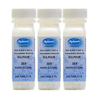 Hyland's Sulphur, 30X, Tablets, 250 Tablets (Pack of 3)