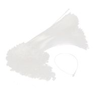 uxcell 1000 Pcs 7 inches Snap Lock Pin Security Loop Plastic Tag Fastener