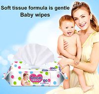 MoO1deer Safety Cleaning Wet Wipes 100 Sheets/Bag Soft Gentle Baby Wet Wipes Hand Mouth Cleansing Napkin Tissue for Home 100 Sheets