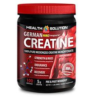 Creatine and beta alanine - GERMAN CREATINE CREAPURE MONOHYDRATE 500 GRAM 100 SERVINGS - promote endurance (1 Bottle)
