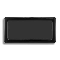 DEMCiflex Computer Dust Filter, 2 x 80mm OD Rectangle, Black Frame/Black Mesh